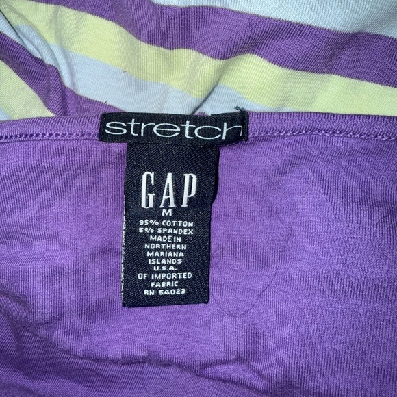 GAP Chevron Purple and Yellow Halter Tank Top - Picture 3 of 3